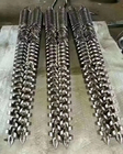 ポリ塩化ビニールUPVCの管の押出機ポリ塩化ビニールの機械類部品のために高出力二重ねじバレル