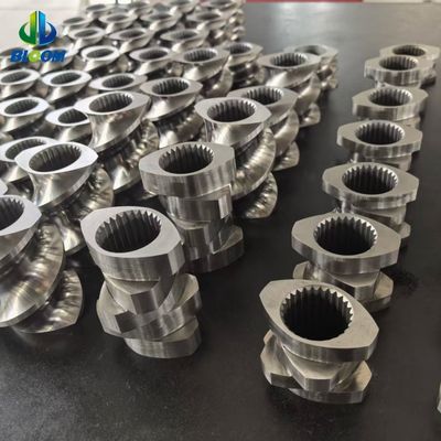 品質  High Precision Twin Screw Elements for Polymer Compounding in Plastic Industry Parallel Twin Screw Extruders 工場