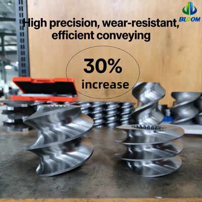 品質  Customized Wear and Corrosion Resistant Bimetallic Screw Segments for Twin Screw Extruder Parts with High Torque Capacity 工場