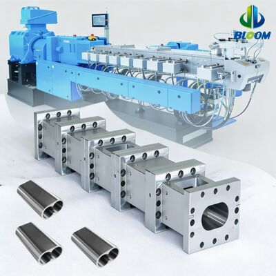 品質  Nickel Alloy Bimetallic Extruder Screws and Barrels with Wear Resistance and High-Temperature Tolerance for PP Pet PVC ABS Plastic Extruder 工場