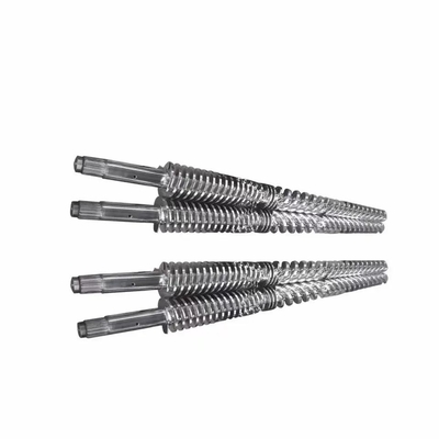 プラスチック押出機のための38CrMoAlA Nitrided 51/105 65/132 80/156の対ねじバレル