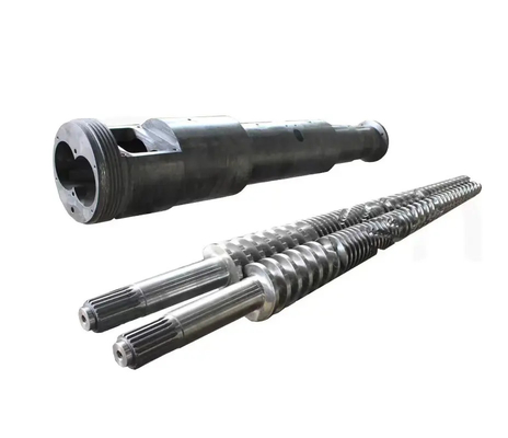 押出機機械のための51/105の65/132の80/156のNitrided円錐対ねじバレル