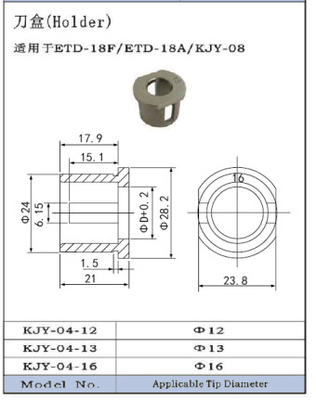 空気の先端のドレッサーの刃のホールダーKJY-04-12 KJY-04-13 KJY-04-16か13Dおよび16D