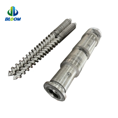 Bimetallic Conical Twin Screw and Barrel For PVC WPC pipe and sheet