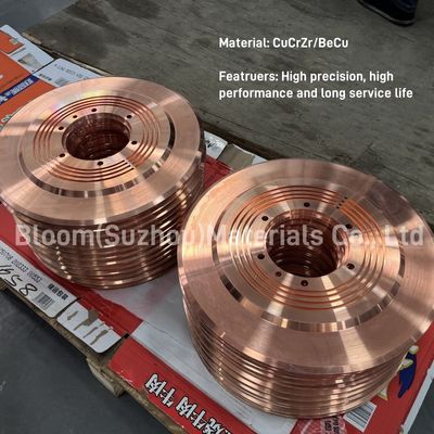 抵抗溶接用CuCrZr合金シーム溶接ホイール