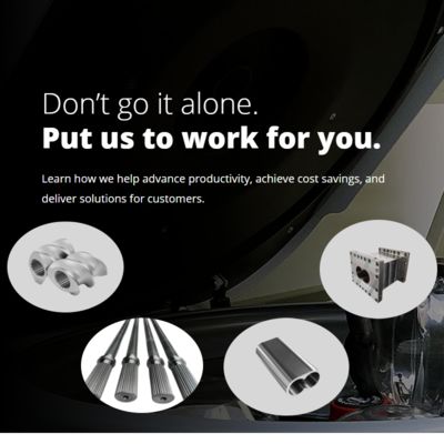 (PTR) W6超細粒度耐磨鋼エクストルーダー部品 ツインスクリューエクストルーダースレッド要素 樽とシャフト