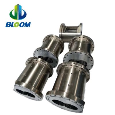 HIP Bimetallic Twin Screw Extruder Barrel with 58-62HRC Hardness and PM-HIP WR14 Material ISO9001 認証された 材料