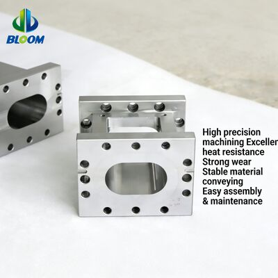 ニッケル合金バイメタル押出機スクリューとバレル（PP、PET、PVC、ABSプラスチック押出機用、耐摩耗性と高温耐性）