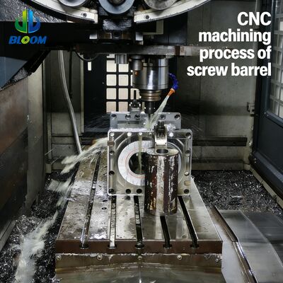 ニッケル合金バイメタル押出機スクリューとバレル（PP、PET、PVC、ABSプラスチック押出機用、耐摩耗性と高温耐性）