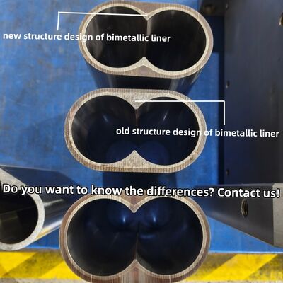 高性能双螺旋桶内装 HRC≥57 硬さ 600°C 温度耐性のためのニッケル合金内装