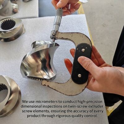 Wear and Corrosion Resistant Twin Screw Extruder Elements with CNC Precision Machining and HRC 58-62 Hardness