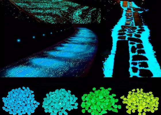 3mmの景色の細道のための発光性のプラスチック艶出しの玉石