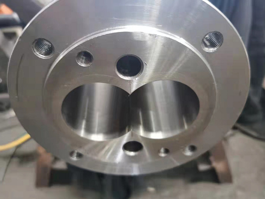 X800窒化物のポリ塩化ビニールPPのPE LDPEのHDPE PLAのABSを処理する円錐対の押出機のバレル