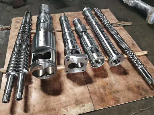 X800窒化物のポリ塩化ビニールPPのPE LDPEのHDPE PLAのABSを処理する円錐対の押出機のバレル